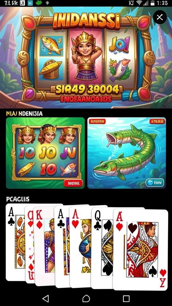 Tampilan grafis yang menarik dan penuh warna.