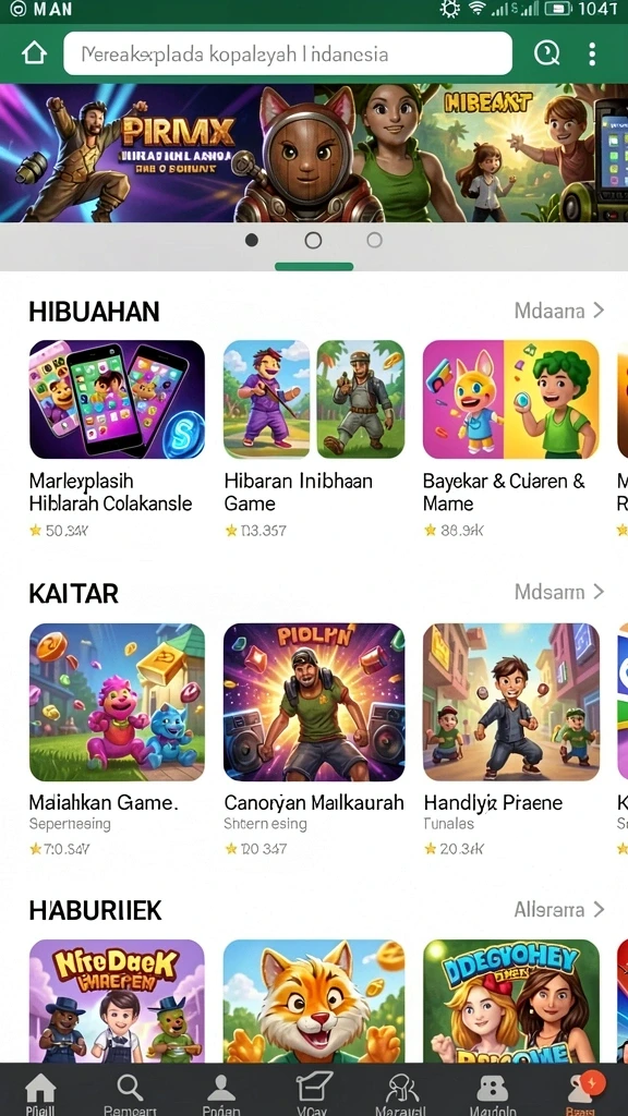 Tampilan antarmuka yang stylish dan modern.