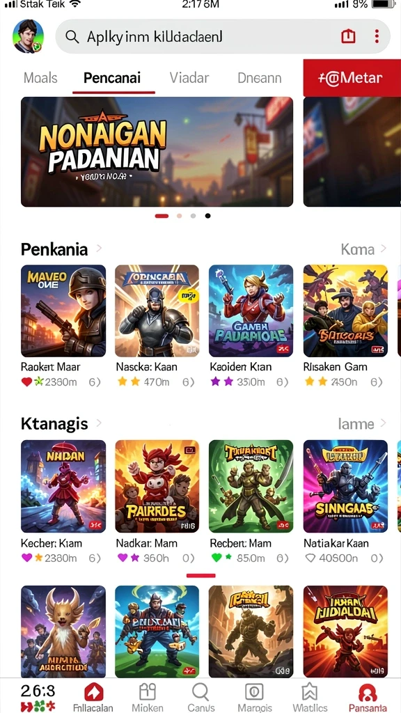Karakter dengan grafis tinggi dan detail menawan.