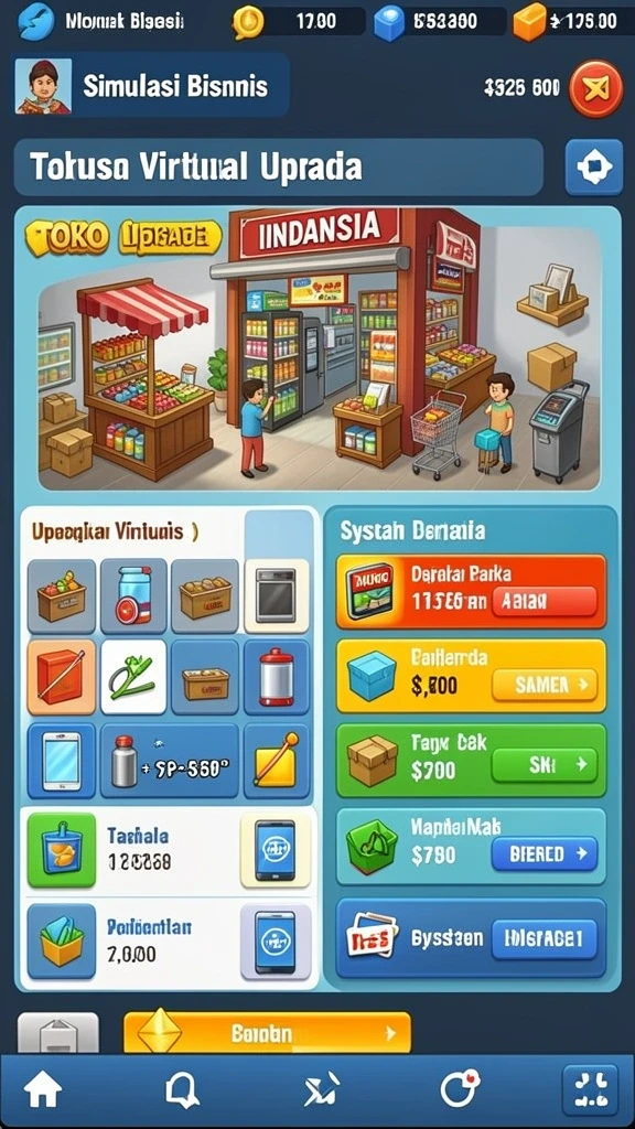 Karakter yang dapat dipilih dengan berbagai pilihan.