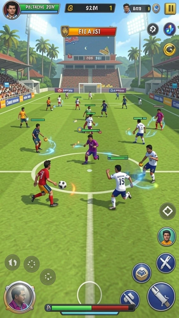 Antarmuka gameplay yang intuitif dan mudah dinavigasi.