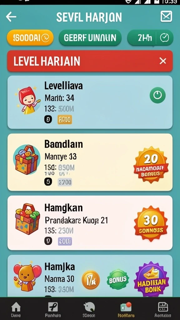 Fitur turnamen yang membuat permainan lebih kompetitif.