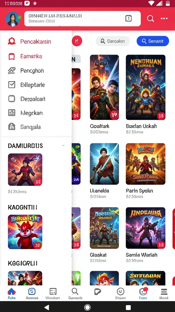 Tampilan interface yang menarik dan modern.