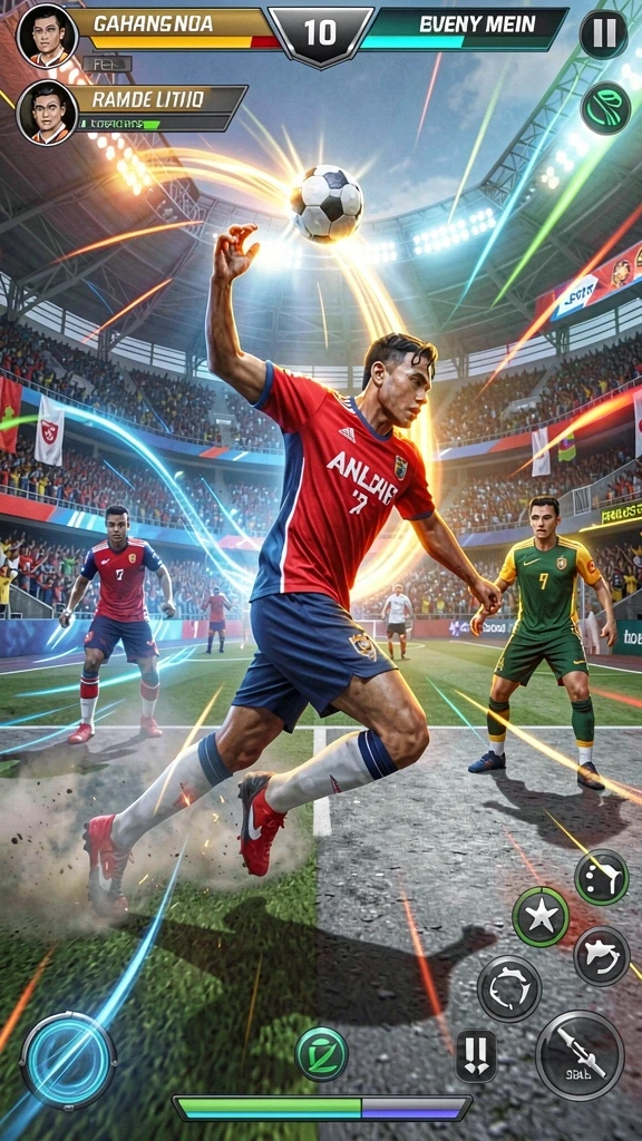 Tangkapan layar memperlihatkan karakter unik dalam game.