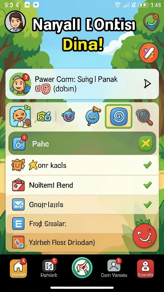 Tampilan grafis dunia game yang menakjubkan.
