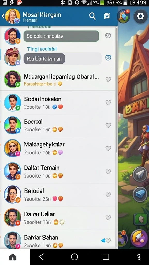 Screenshot menunjukkan antarmuka permainan yang menarik dan mudah digunakan.