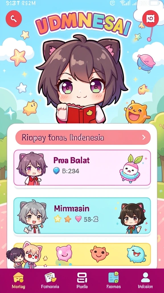 Fitur komunitas yang memungkinkan interaksi antar pemain.