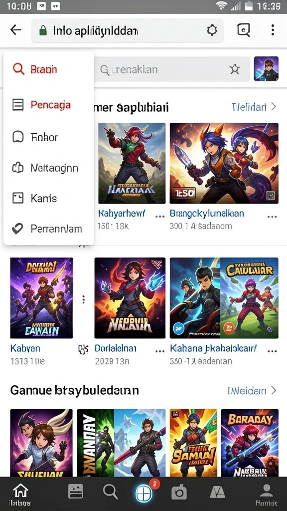 Tangkapan layar menampilkan karakter utama yang menarik.