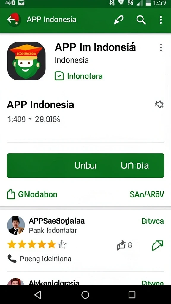 Tampilan menu utama yang menarik dan user-friendly.