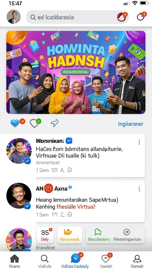 Tampilan antarmuka pengguna yang intuitif dan menarik.