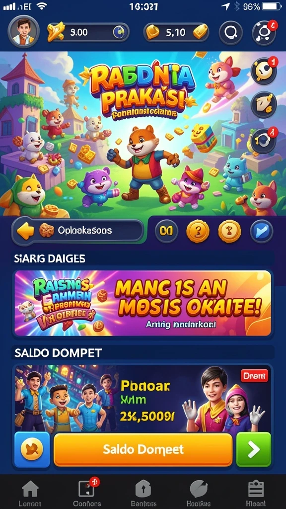 Screenshot 1: Menampilkan aksi seru di hutan misterius.