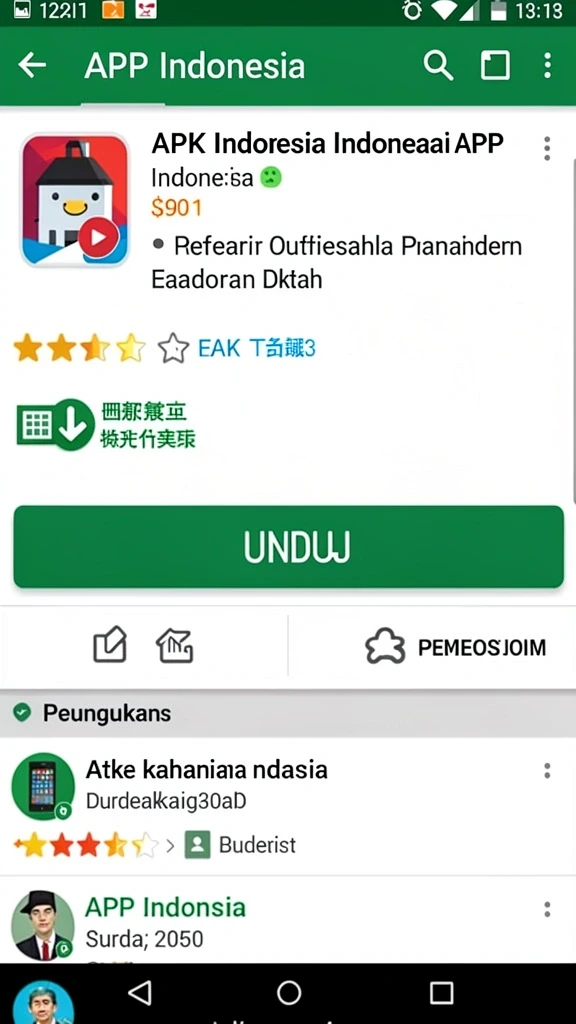 Tampilan antarmuka aplikasi yang user-friendly.