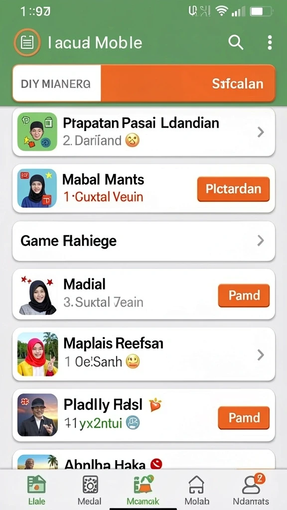 Mode permainan kompetitif yang menantang.