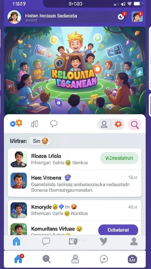 Tampilan antarmuka yang intuitif dan menarik.