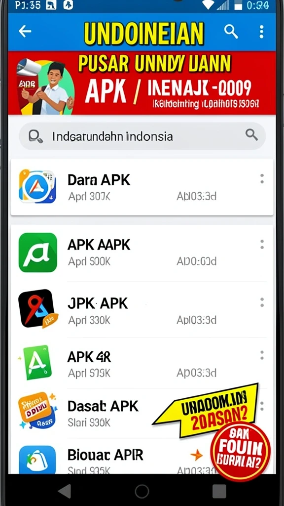 Karakter unik yang tersedia untuk dipilih.