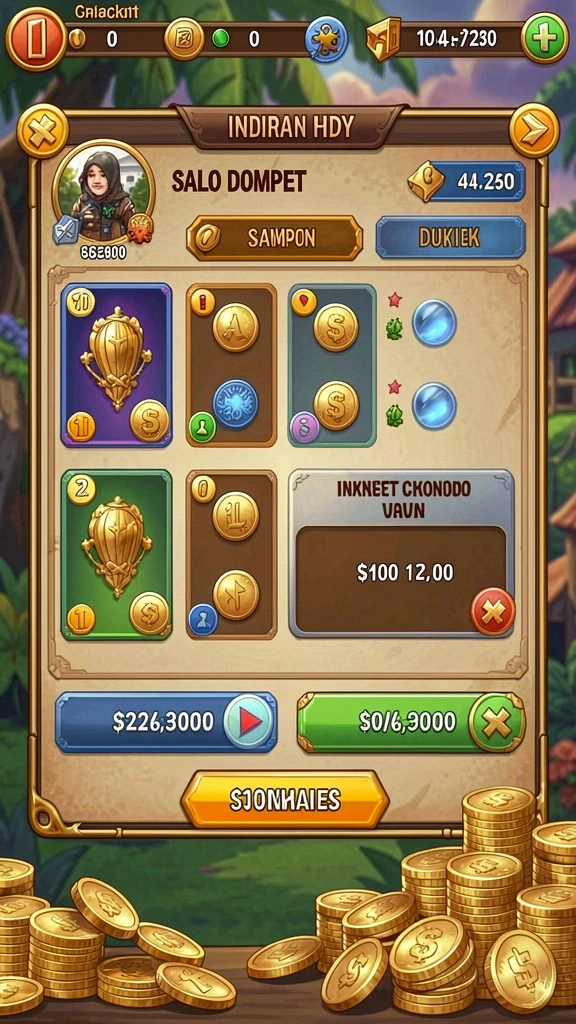Karakter yang dapat disesuaikan dengan berbagai pilihan.