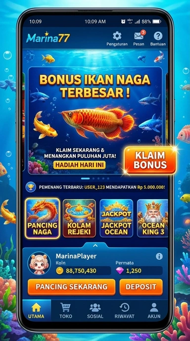 marina77 — layar beranda
